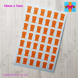 orange bin stickers