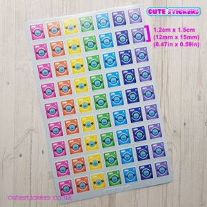 washing machine planner stickers