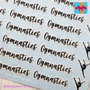 Gymnastics Reminder Planner Stickers