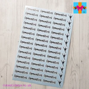 Gymnastics Reminder Stickers