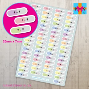 cute pill medicine reminder planner stickers