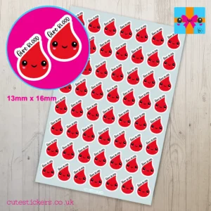 give blood planner stickers