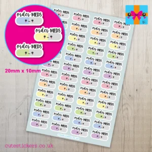 order meds planner stickers
