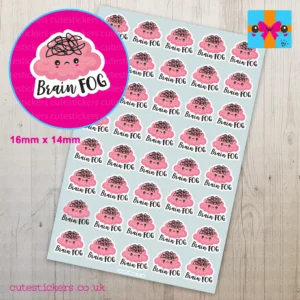 brain fog planner stickers