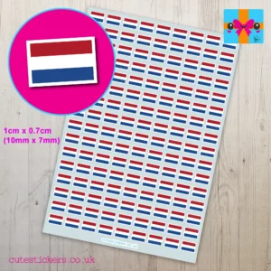 netherlands flag mini planner sticker
