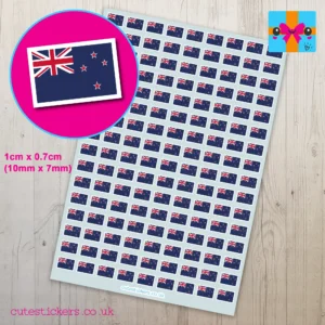 new zealand flag mini planner sticker