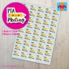 pta meeting planner stickers parent teachers association