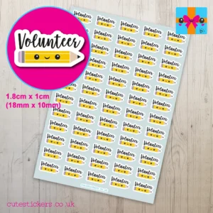 school event volunteer planner stickers