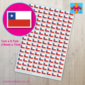 Chile Flag Stickers