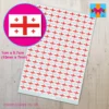 Georgia Flag stickers
