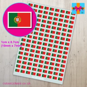 Portugal Flag Stickers Small