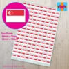 singapore flag stickers