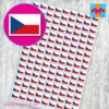 Czechia Flag Stickers