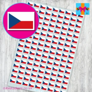 Czechia Flag Stickers