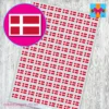 Denmark Flag Stickers