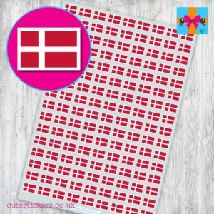 Denmark Flag Stickers