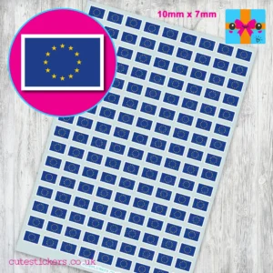 EU european union Flag stickers 10 x7mm