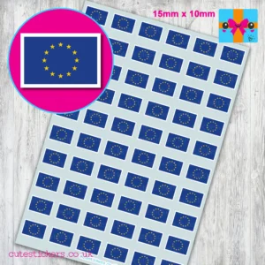european union EU Flag stickers 15 x10mm