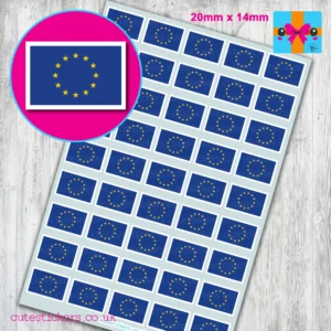 european union EU Flag stickers 20x14mm