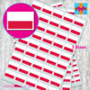 Poland Flag stickers Polish Flag
