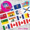 canadian province and territory flag stickers 37mm