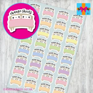 change sheets planner stickers