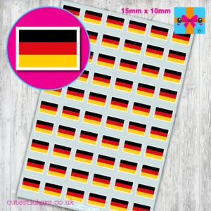 german flag stickers 15mm