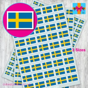 sweden swedish flag stickers