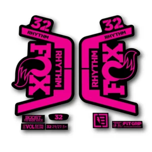 Fox 32 Rhythm Fork Stickers 2018 2019 fluorescent pink