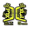 Fox 32 Rhythm Fork Stickers 2018 2019 fluorescent yellow