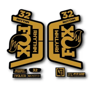 Fox 32 Rhythm Fork Stickers 2018 2019 gold