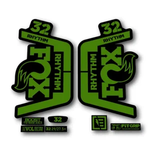 Fox 32 Rhythm Fork Stickers 2018 2019 green