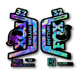 Fox 32 Rhythm Fork Stickers 2018 2019 oilslick