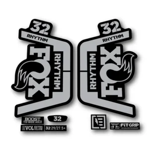 Fox 32 Rhythm Fork Stickers 2018 2019 silver