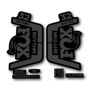 Fox 32 Rhythm Fork Stickers 2018 2019 stealth