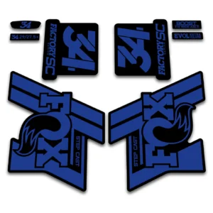 Fox 34 FACTORY Step Cast fork stickers 2019 2020 hope blue