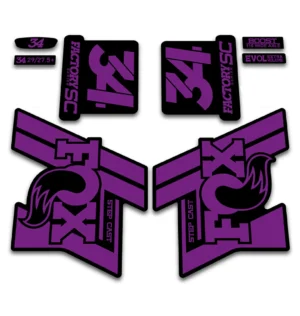 Fox 34 FACTORY Step Cast fork stickers 2019 2020 hope purple
