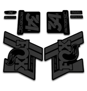 Fox 34 FACTORY Step Cast fork stickers 2019 2020 stealth