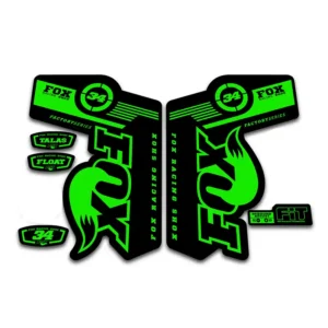 Fox 34 Talas Fork Stickers 2011 2014 fluorescent green