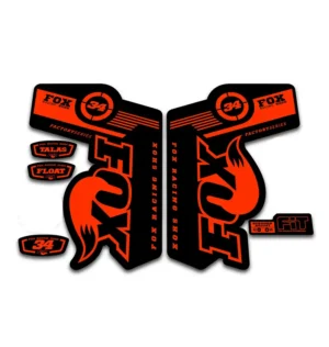 Fox 34 Talas Fork Stickers 2011 2014 fluorescent orange