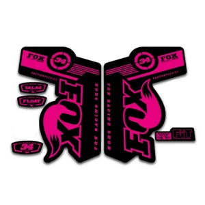 Fox 34 Talas Fork Stickers 2011 2014 fluorescent pink