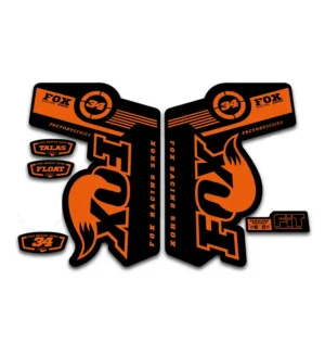 Fox 34 Talas Fork Stickers 2011 2014 orange