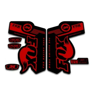 Fox 34 Talas Fork Stickers 2011 2014 red
