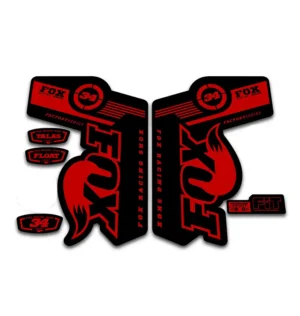 Fox 34 Talas Fork Stickers 2011 2014 red