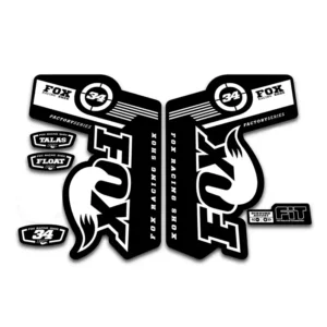Fox 34 Talas Fork Stickers 2011 2014 white