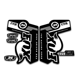 Fox 34 Talas Fork Stickers 2011 2014 white