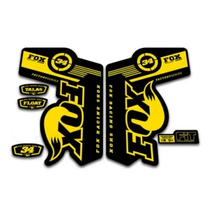 Fox 34 Talas Fork Stickers 2011 2014 yellow