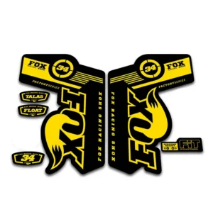 Fox 34 Talas Fork Stickers 2011 2014 yellow