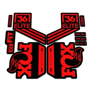 Fox 36 Performance Elite Fork Stickers 2018 fluorescent red