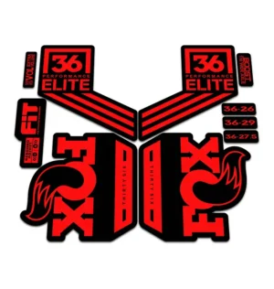 Fox 36 Performance Elite Fork Stickers 2018 fluorescent red